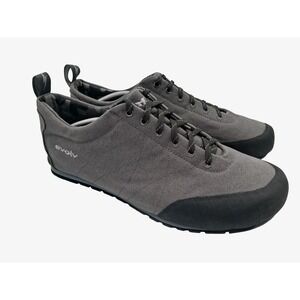 Evolv Shoes Mens Size 13 Gray Canvas Approach Hiking TRAX Rubber Sneakers